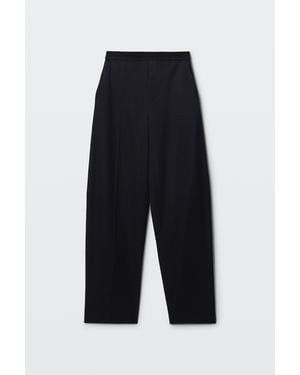 Alexander Wang Logo Elastic Mid-Rise Articulated Pant - Blue