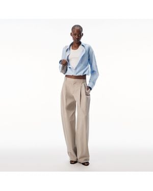 Alexander Wang Side Zip Mid-Rise Tailored Pant - Blue