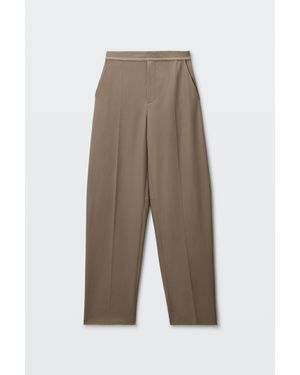 Alexander Wang Logo Elastic Mid-Rise Articulated Pant - White