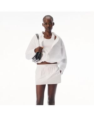 Alexander Wang Gathered Button Down Shirt With Tank - White
