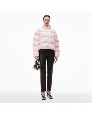Alexander Wang Logo Reflective Puffer Coat - Pink