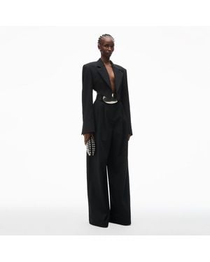 Alexander Wang High-Waist Wide-Leg Pant - Black