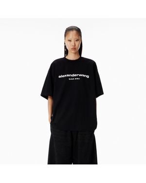 Alexander Wang Puff Logo Oversized Tee - Black