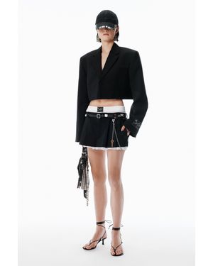 Alexander Wang Black Pre-styled Hardware Miniskirt