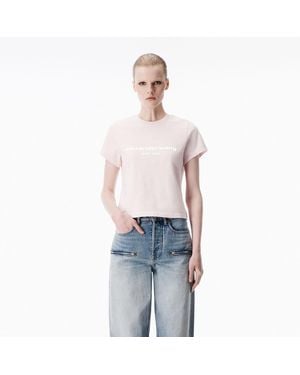 Alexander Wang Puff Logo Baby Tee - Blue