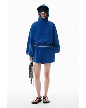 Alexander Wang Blue Cotton-terry Running Shorts