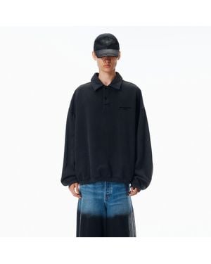 Alexander Wang Long Sleeve Polo - Blue