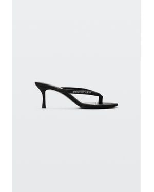 Alexander Wang Courtney 65Mm Thong Logo Sandal - Black
