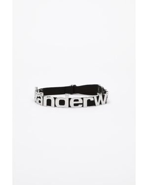 Alexander Wang Metal Letters Belt - Black