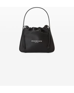 Alexander Wang Ryan Small Nylon And Leather Satchel - Black