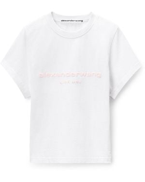 Alexander Wang Puff Logo Baby Tee - White