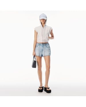 Alexander Wang Crystal Drawcord Short - Blue