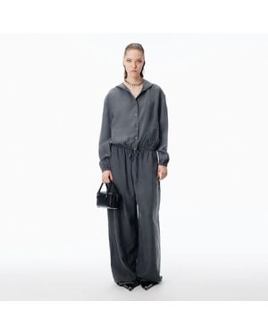 Alexander Wang Mid-Rise Trackpant - Blue