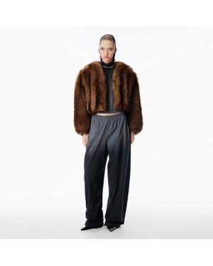 Alexander Wang Reflective Track Pant Mid-Rise - Black