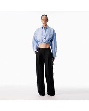 Alexander Wang Tropical Wool Tailored Pant - Blue