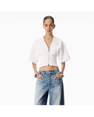 Alexander Wang Zipper Tee - White