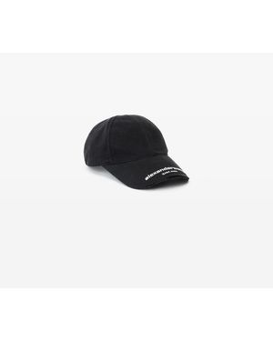 Alexander Wang Distressed Logo Baseball Cap - Black