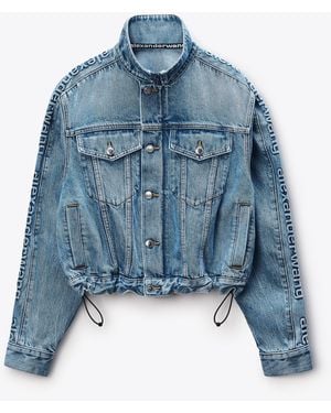 Alexander Wang Denim Track Jacket - Blue