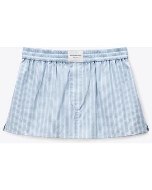 Alexander Wang Mid-Rise Mini Boxer Skort - Blue