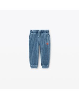 Alexander Wang Kids Puff Logo Sweatpant - Blue