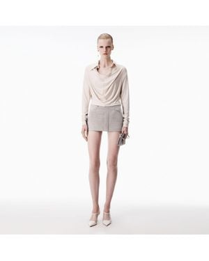 Alexander Wang Mid-Rise Mini Skort - White