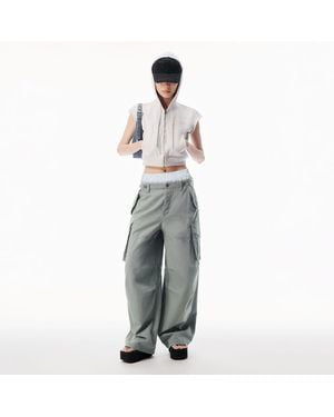 Alexander Wang Boxer Waist Cargo Pant - Grey