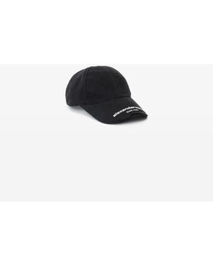Alexander Wang Distressed Logo Baseball Cap - Black