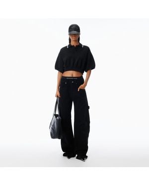 Alexander Wang Pre-Styled Mid-Rise Jean Oversized - Black