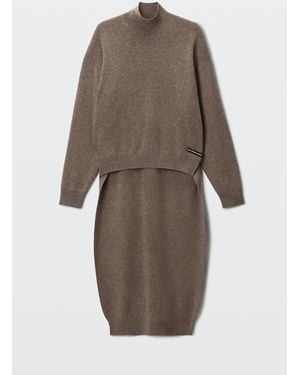 Alexander Wang High-Low Hem Turtleneck - Brown