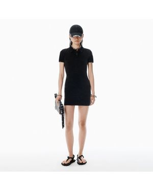 Alexander Wang Cotton-Blend Chenille Minidress - Black