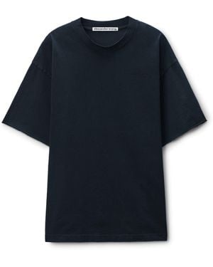 Alexander Wang 'S Cotton Logo T-Shirt - Blue