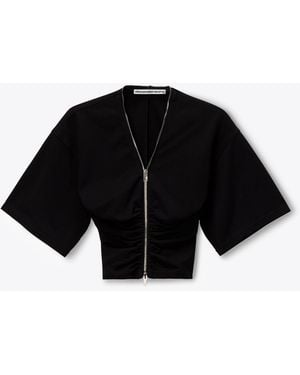 Alexander Wang Zipper Tee - Black