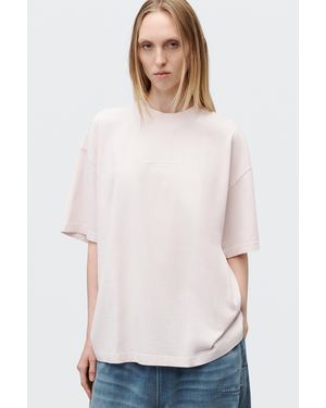 Alexander Wang Logo Print Short Sleeve Tee - White