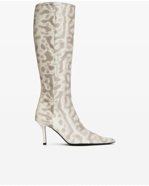 Alexander Wang Vivica 85mm Knee-high Boot In Leather - White