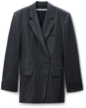 Alexander Wang Crystal Blazer Dress - Blue