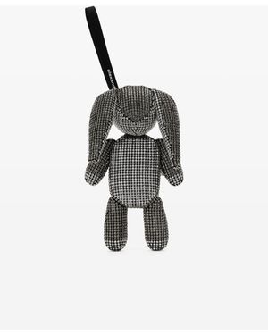 Alexander Wang Rabbit Wristlet In Crystal Mesh - Multicolor