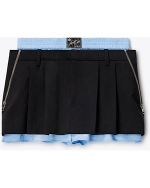Alexander Wang Tropical Wool Skort - Black