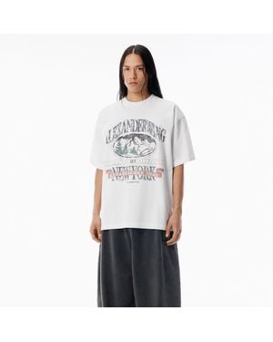 Alexander Wang Sunfade-Effect Wash Jersey Tee - White