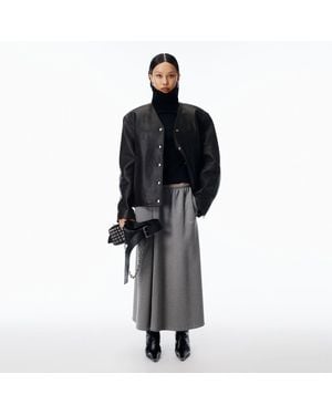 Alexander Wang Low-Rise Midi Circle Skirt - Black