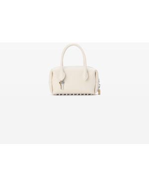 Alexander Wang Roux Top Handle Leather Small - White