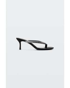Alexander Wang Courtney 65Mm Thong Logo Sandal - Multicolor