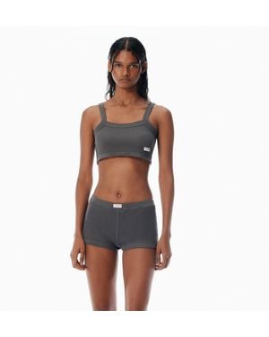 Alexander Wang Waffle-Knit Cami Tank - Blue