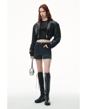 Alexander Wang High Rise Skort With Chain Belt in Blue | Lyst