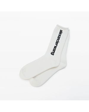 Alexander Wang Logo Sock - White