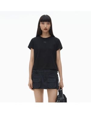 Alexander Wang Essential Shrunk T-Shirt - Black