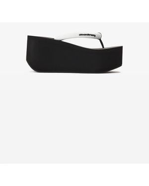 Alexander Wang Jenna 85Mm Thong Platform Sandal - Black