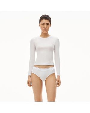 Alexander Wang Long-Sleeve Tee - White