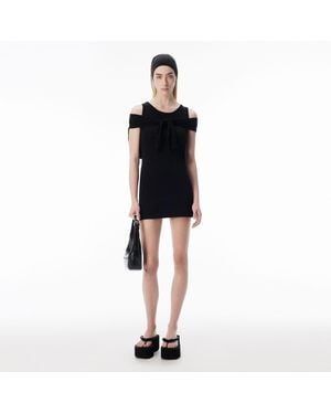 Alexander Wang Draped Cardigan Mini Dress - Black