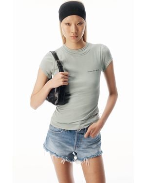 Alexander Wang Layered Short Sleeve Tee - Gray