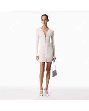 Alexander Wang Continuous Zipper Mini Dress - White